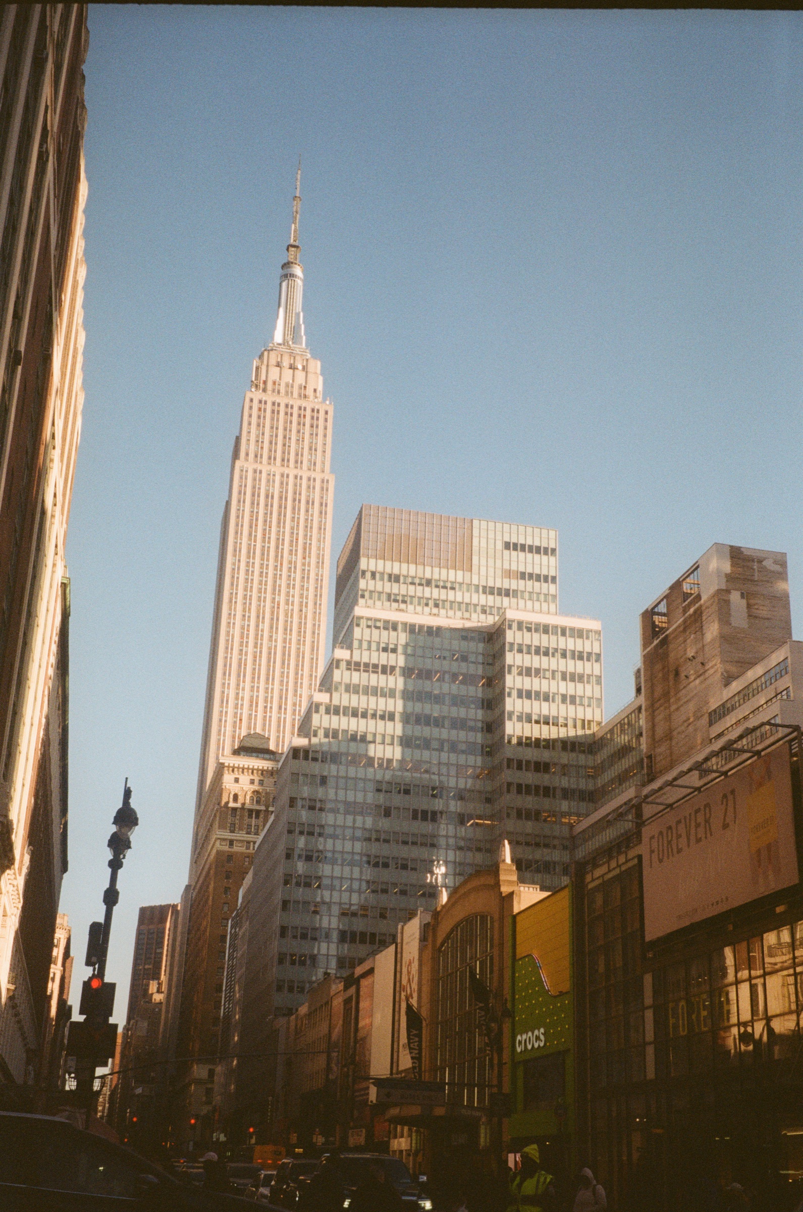 The Empire State Building from the street